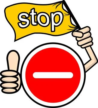 STOP illustration vector Stock Illustration