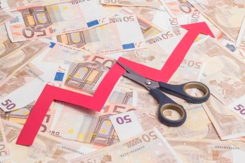 Stop increasing euro value Stock Photos