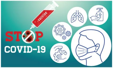 Stop infection while wash hands with soap Illustrazione stock