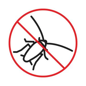 Stop Insect Entry Sign Maintain Pest-Free Zones Essential for Hygiene and C.. Stock Illustration
