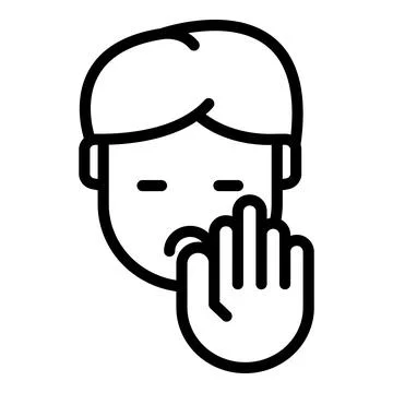 Stop kid bully icon outline vector. Child violence Stock Illustration