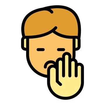 Stop kid bully icon vector flat Stock Illustration