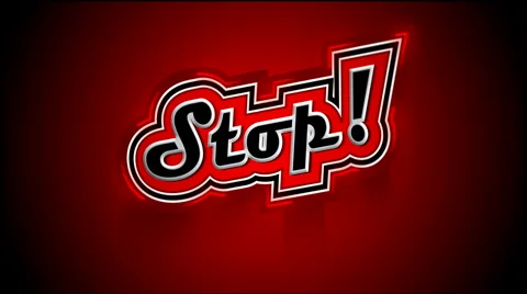 Stop Label  Stock Footage 1106548