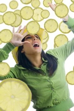 Stop with lemon Stock Photos