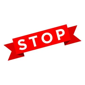 Stop Letter Rubber Stamp Vector Template Stock Illustration