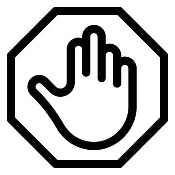 Stop line icon vector illustration isolated on white background Stock Illustration