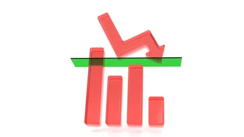 Stop-loss order seamless looping video. Stock Footage 241999542