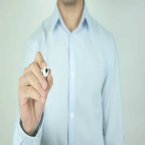 Stop Making Excuse, Writing On Transparent Screen Stock Footage