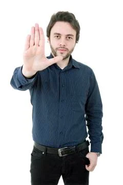 Stop man Stock Photos