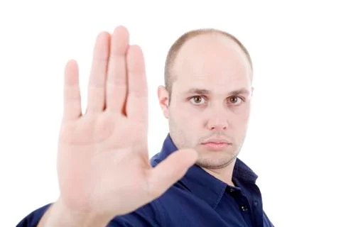 Stop man Stock Photos