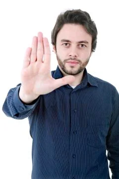 Stop man Stock Photos