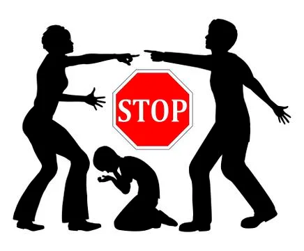 Stop marital quarrels Illustrazione stock