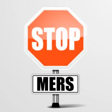 Stop MERS Stock Illustration
