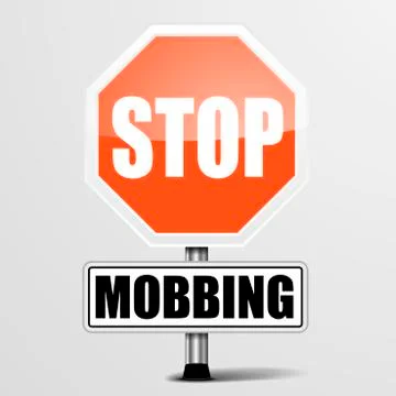 Stop mobbing Illustrazione stock