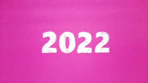 Stop motion 2021-2022 year Stock Footage 166962818