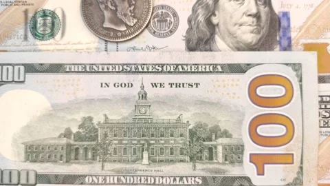 Stop motion amimation of USD cash macro view. Stock-Footage 145708885