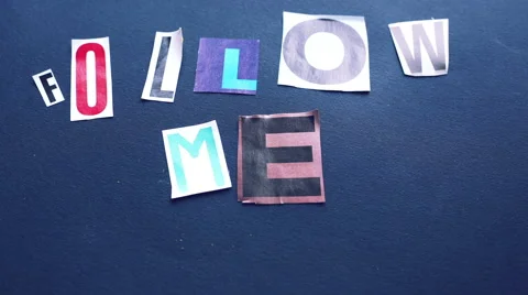 Stop motion and animation of the concept of following in the internet era Stock-Footage 56696035