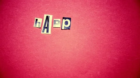 Stop motion and animation lettering alphabet of Happy New Year celebration Stock-Footage 57843905