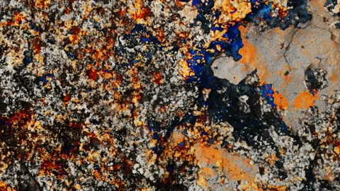 Stop Motion Animated Concrete Stone Colored Wall Texture Background Stock Footage 106136843