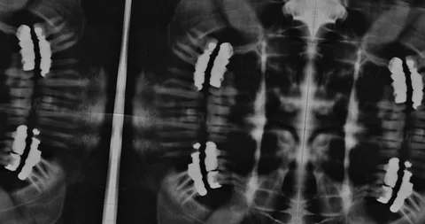 Stop motion animated X-ray texture background or luma matte Stock Footage 100976309