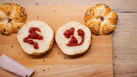 Stop Motion animation a bun 動画素材 129505552