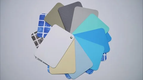 Stop motion animation choosing colour of swimming pool Video stock 290231375