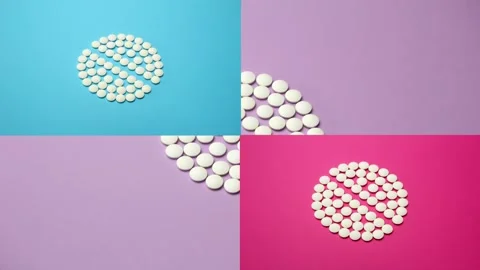 Stop motion animation clip multicolor surreal background. 4k seamless loop Stock Footage 156298728