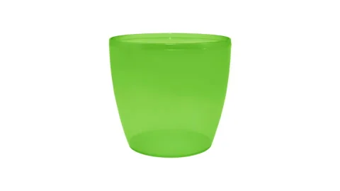 Stop motion animation with colored flowerpots. Changing the color of flowerpot Stock Footage 150150478