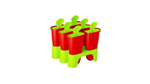 Stop motion animation with colored Ice Cream Pop Molds for use in infographics Stock Footage 156441559