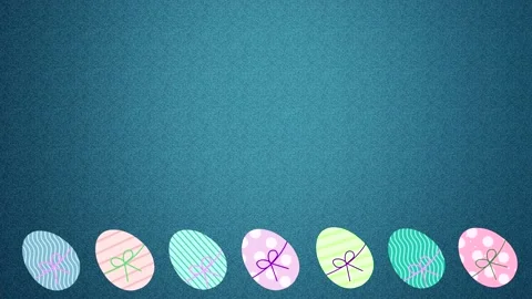 Stop motion animation of colorful rotating eggs - easter background - loop Stock Footage 149882232