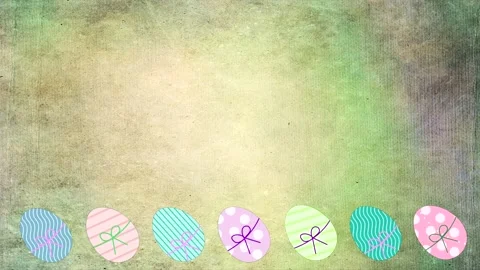 Stop motion animation of colorful rotating eggs - easter background - loop Stock Footage 149882331