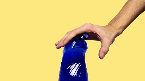 Stop motion animation. Concept of stop plastic pollution, global warming Stock Footage 124646074