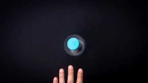 Stop motion animation. Concept of stop plastic pollution, global warming Stock Footage 126234047