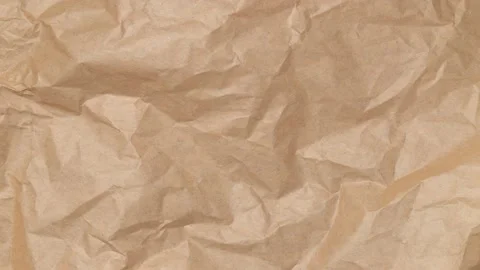 Stop motion animation of Crumpled brown ... | Stock Video | Pond5