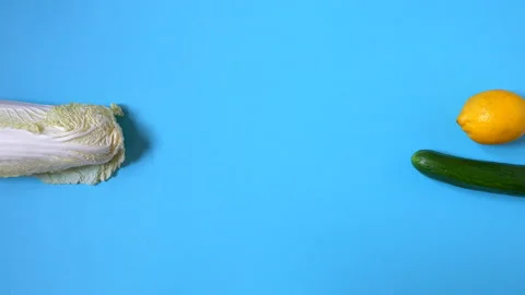 Stop motion animation of food frames. Video stock 151927152