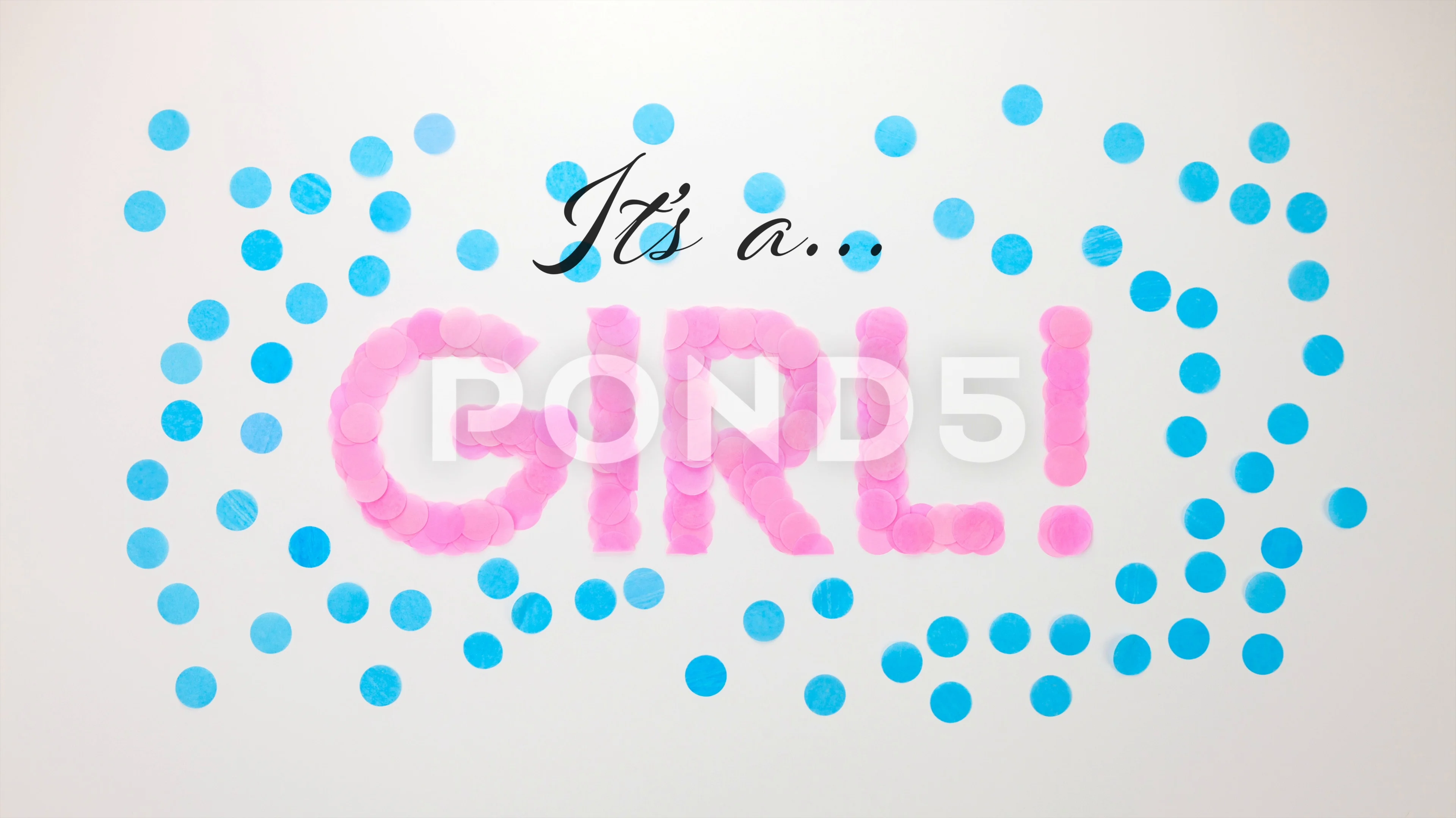 Stop Motion Animation Gender Reveal It Stock Video Pond5