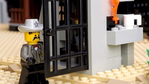 Stop Motion, Animation, LEGO Stock Footage 120430164