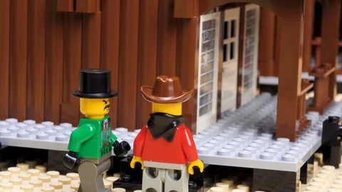 Stop Motion, Animation, LEGO Stock Footage 120430376