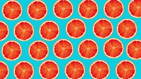 Stop motion animation, Lemon seamless pattern 4k loop animation Stock Footage 294056751