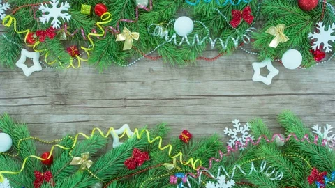 Stop motion animation of Merry Christmas lettering, Christmas decoration. Stock Footage 82372233