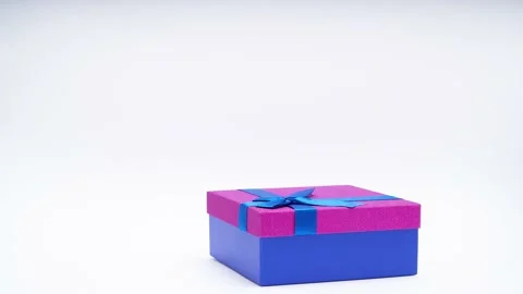 Stop motion animation of moving boxes with gifts Stock Footage 136738345