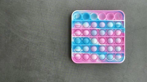 Stop Motion Animation of popit turns into pressed Stock Footage 156386945
