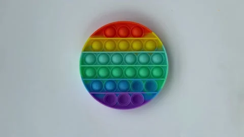 Stop Motion Animation of popit turns into pressed Stock Footage 156404954