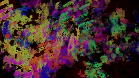 Stop Motion Animation of Splattered Graffiti Painted Wall. Stock Footage 347759819