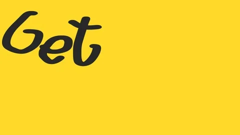 Stop motion animation. Text saying GET READY appears with an animation Stock Footage 105325352