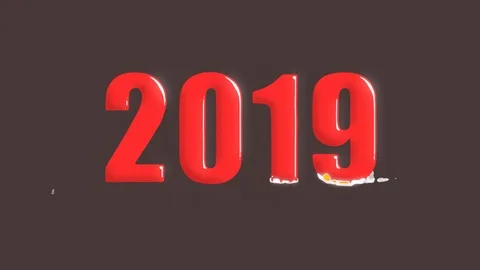 Stop motion animation video, New 2020 year minimalistic animation.happy new y Stock Footage 121598331