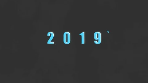 Stop motion animation video, New 2020 year minimalistic animation.happy new y Stock Footage 121598334