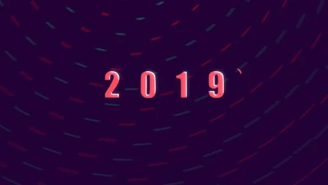 Stop motion animation video, New 2020 year minimalistic animation.happy new y Stock Footage 121598337