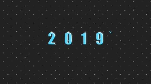 Stop motion animation video, New 2020 year minimalistic animation.happy new y Stock Footage 121598338