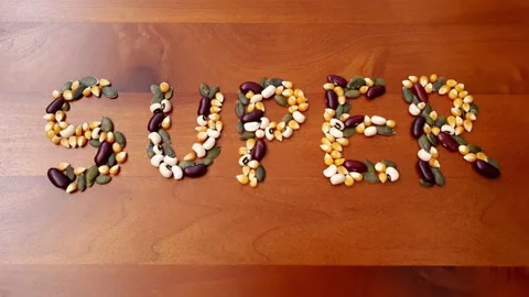 Stop motion animation of the word "Super". Stock Footage 162767390